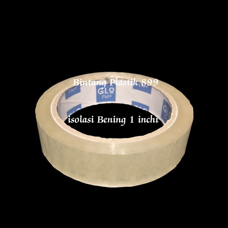 

Isolasi Bening uk ½ inchi x72 yrd / 1inchi 72 yrd