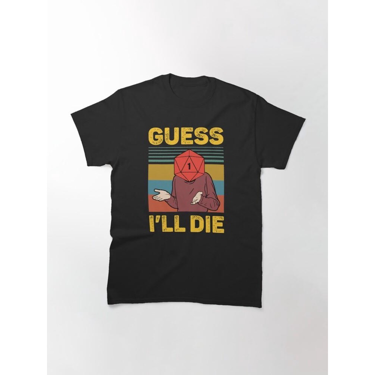 Guess I'Ll Die D20 Vintage Funny Dnd Kaos Distro Adem