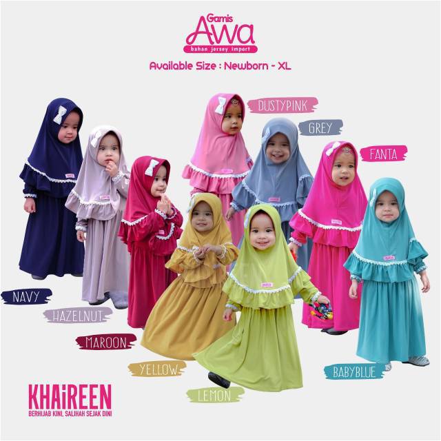 Khaireen awa gamis renda ori khaireen lebaran