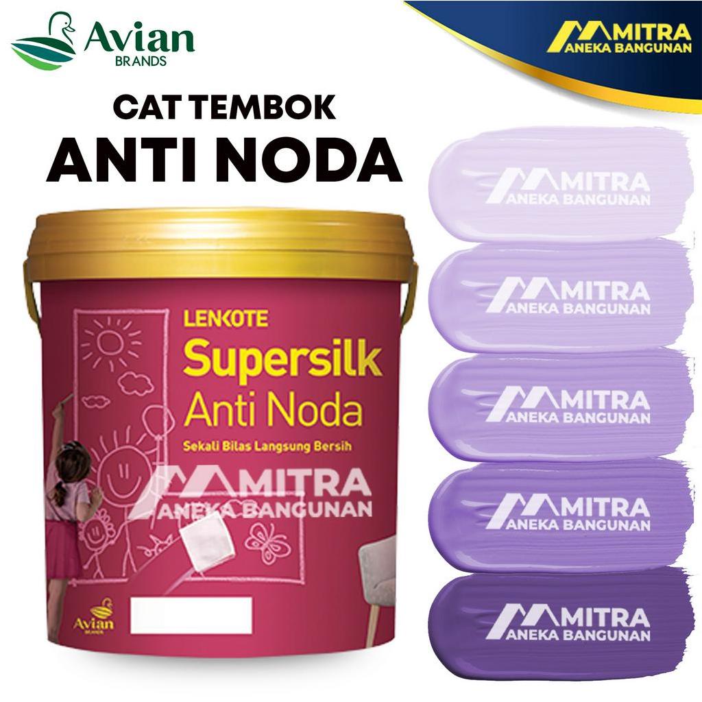 CAT TEMBOK LENKOTE SUPERSILK ANTI NODA 2,5 LITER / AVIAN INTERIOR / UNGU P10