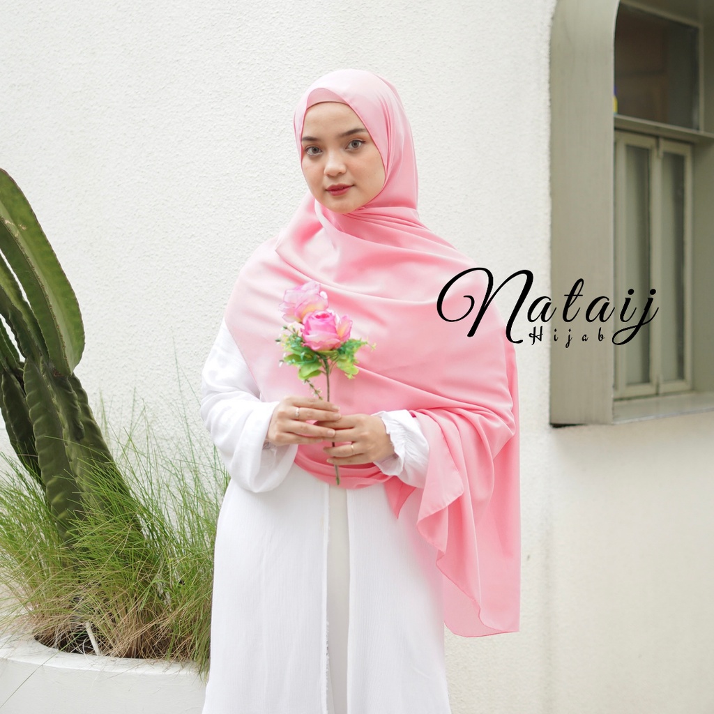 Pashmina Diamond 180x75 / Hijab Pashmina / Pasmina / Hijab / Jilbab / Kerudung / Pashmina Sabyan-DUSTY PEACH