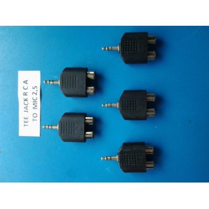 JACK MIC 2,5 TO RCA CABANG
