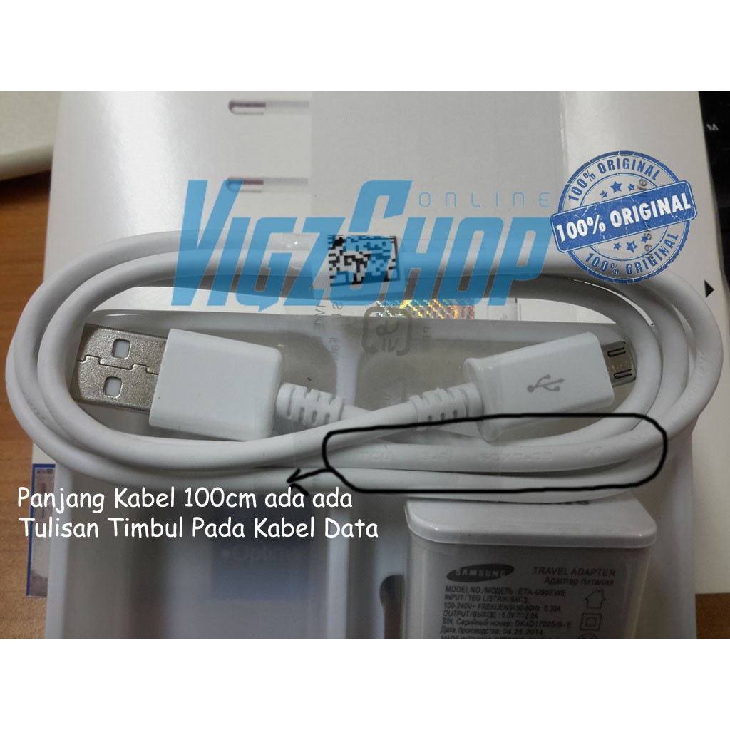 Charger Samsung Galaxy S4 / Note 1 / Note 2 / Grand Duos / Grand Prime / Core / Tab S Original 100%