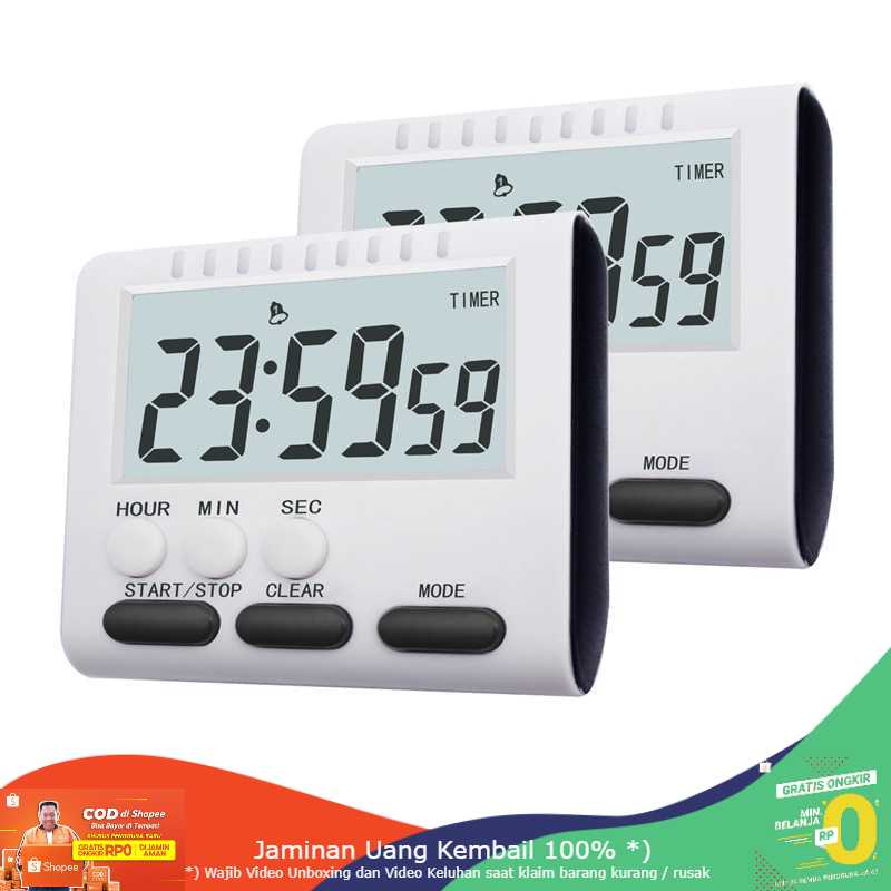 (BISA COD) RVOSTR Timer Masak Dapur Magnetic Stand Kitchen Countdown Clock - JS-183