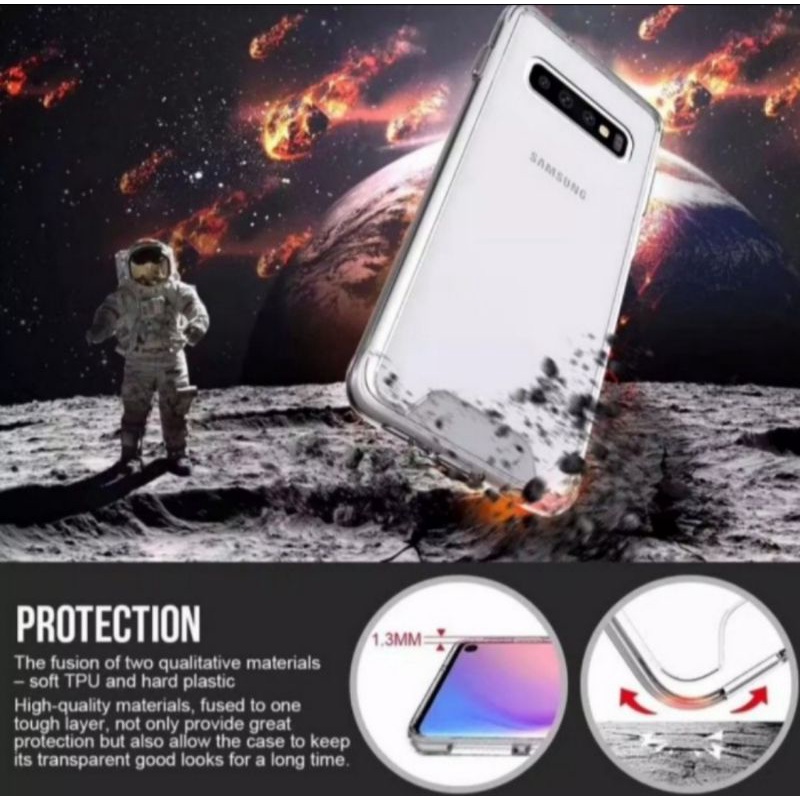 Samsung S10 Plus S10 Lite premium clear case space Military