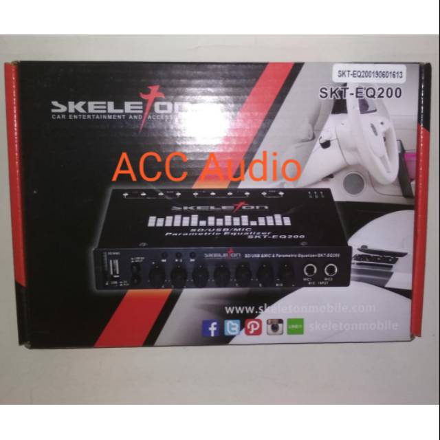 PARAMETRIC EQUALIZER SKELETON SKT EQ200 USB MMC