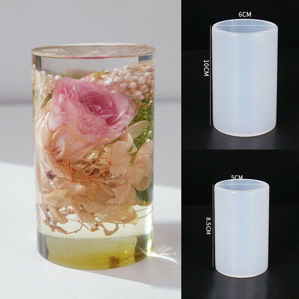 Solighter Cylinder Resin Mold DIY Craft Membuat Perhiasan Cetakan Handmade Casting