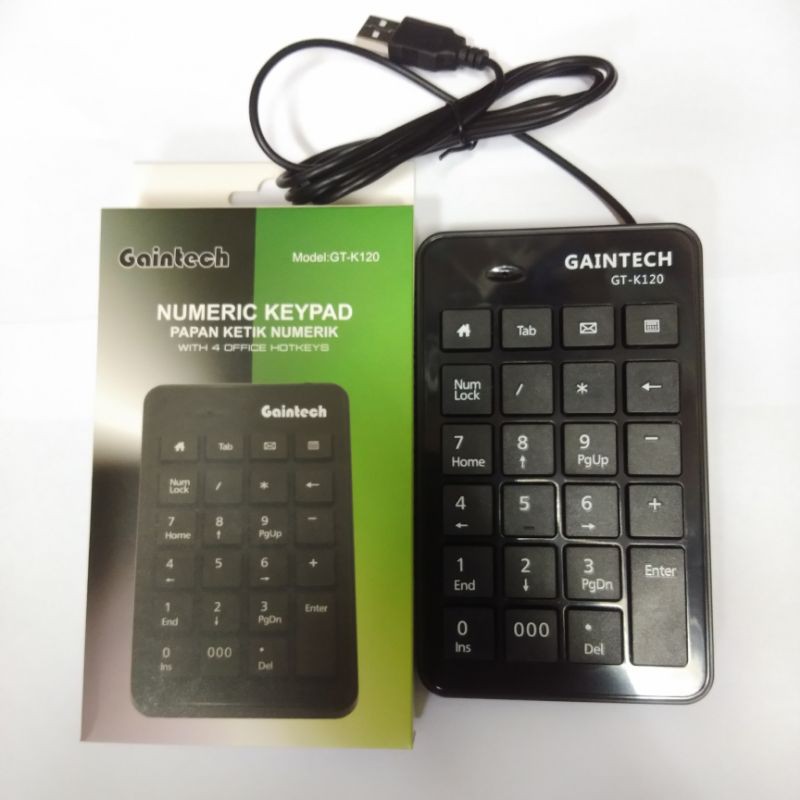 Gaintech GT-K120 Numeric Keypad USB/Keyboard Numeric USB