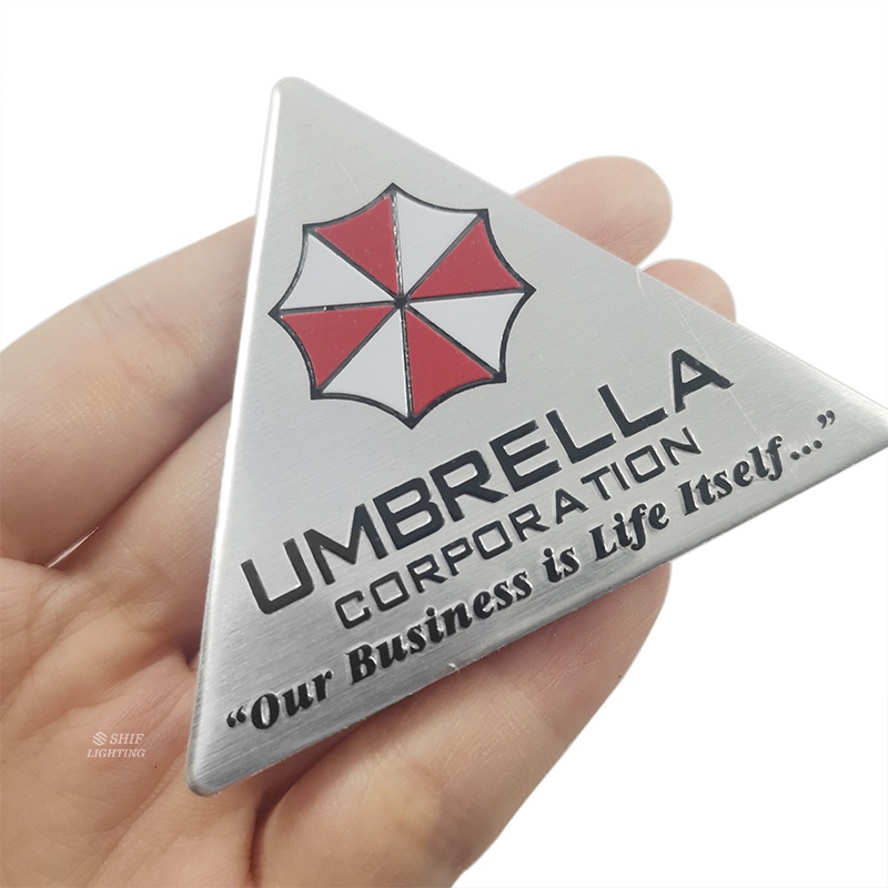 1pc Stiker Emblem Logo UMBRELLA CORPORATION Bahan Aluminum Untuk Dekorasi Mobil