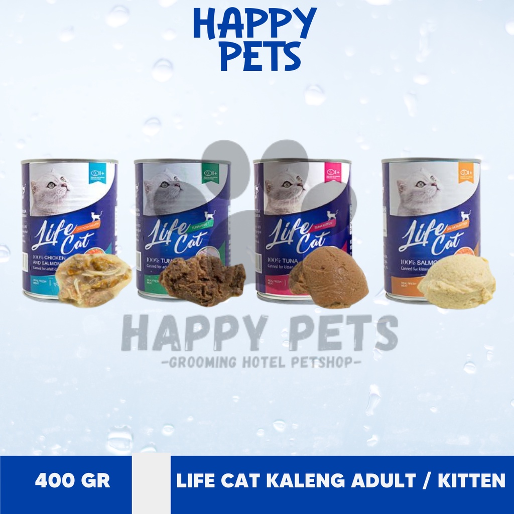 LIFE CAT KALENG 400 GR KITTEN DAN ADUL