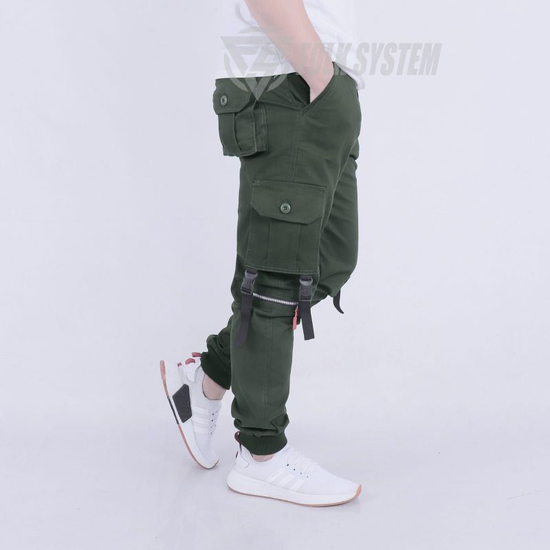 Celana panjang chino cargo jogger FLK original folksystem