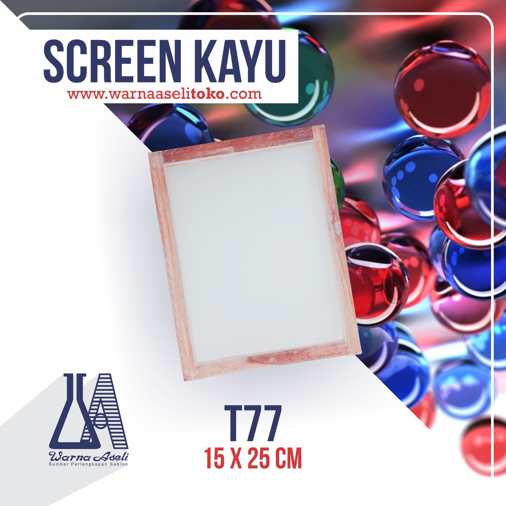 

Screen Sablon Kayu T77 15 X 25 Cm