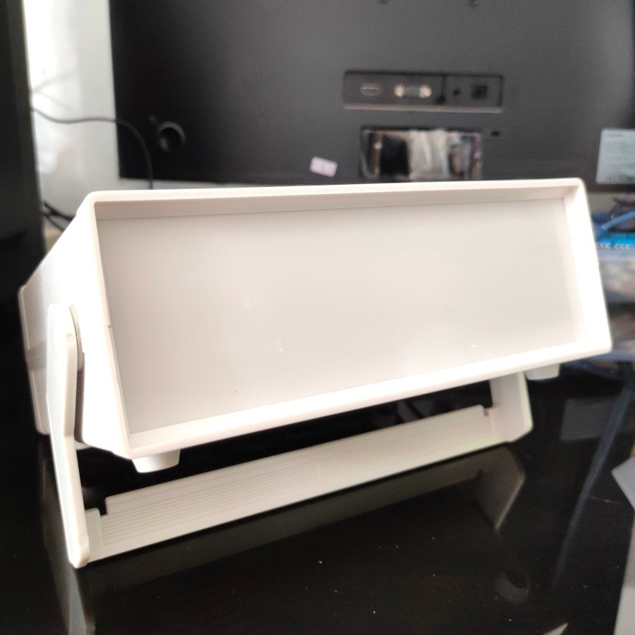 Box Project Standing 1-6 Plastik ABS Putih Grey Model Osiloskop