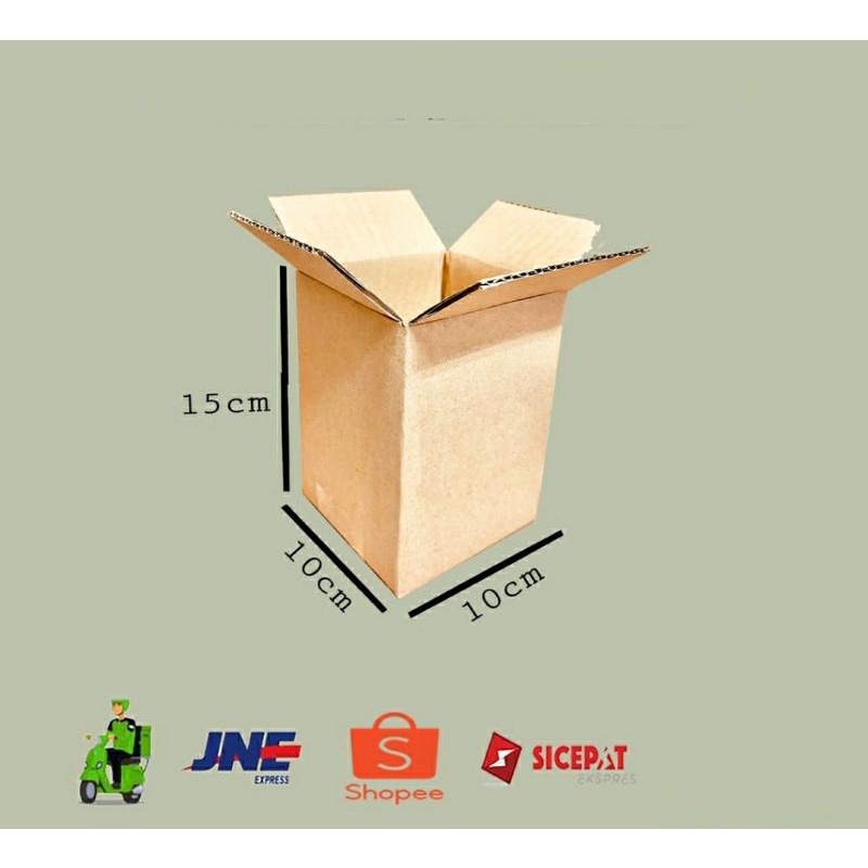 

grosir kardus uk 10x10x16cm packing polos