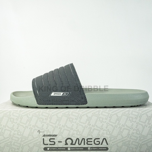 Sandal Specs Runtuboy Slide Mineral Grey 800109 Original BNIB