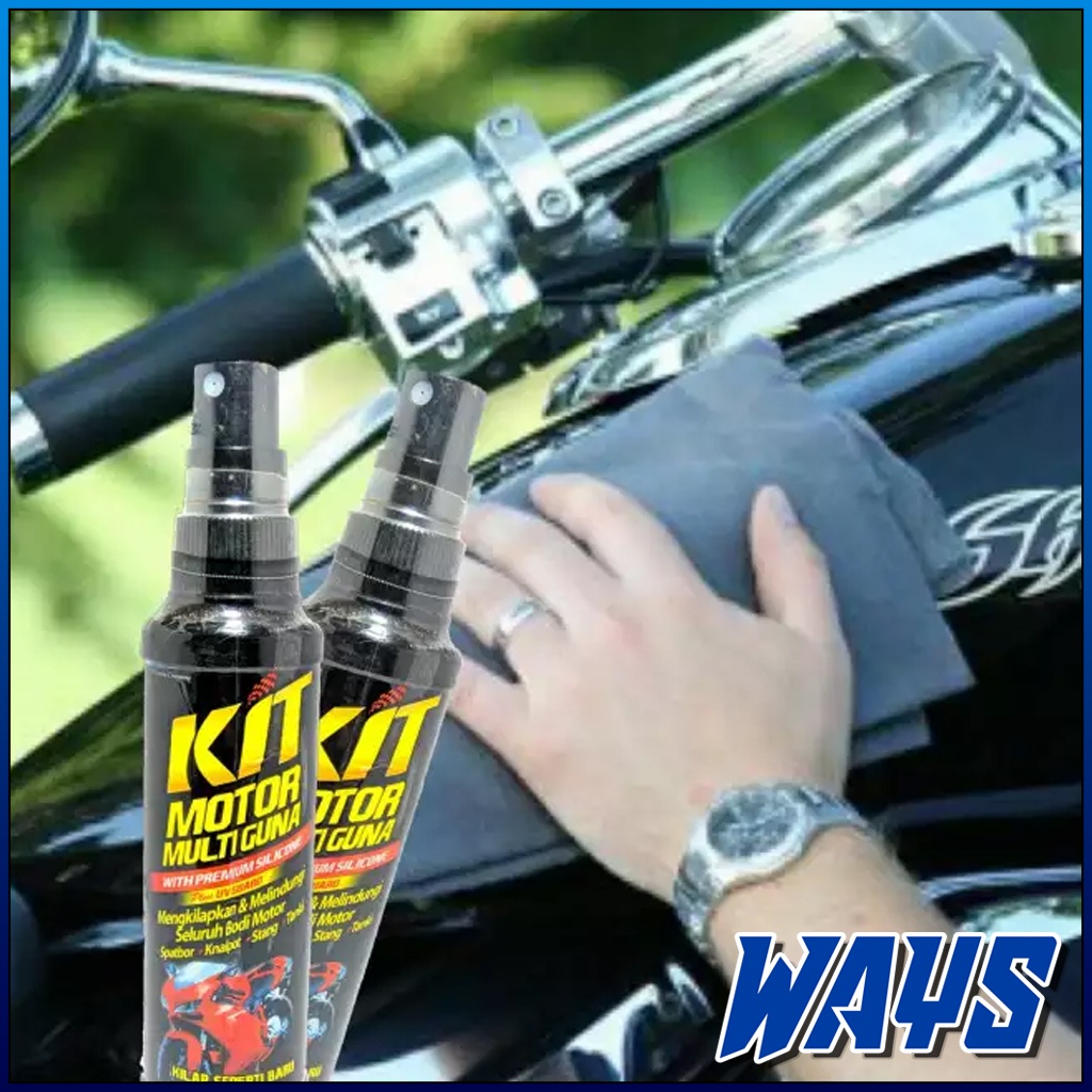 Z153 | WAYS KIT Multiguna Body Spray Motor - Pengkilap Melindungi Semi Coating Wax Spray Sealant Perawatan Body Motor Mobil - 100ml