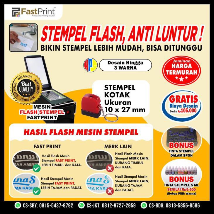 

Buat Stempel Flash Warna Murah Cepat Gratis Desain Kotak - Gantungan 10X27