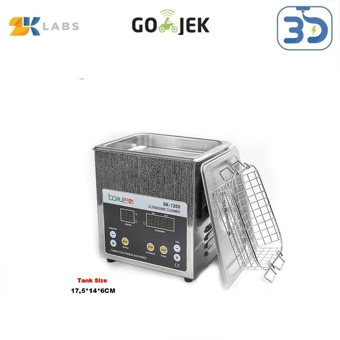 Resin 3D Printing Ultrasonic Cleaner Baku Stainless Steel Digital