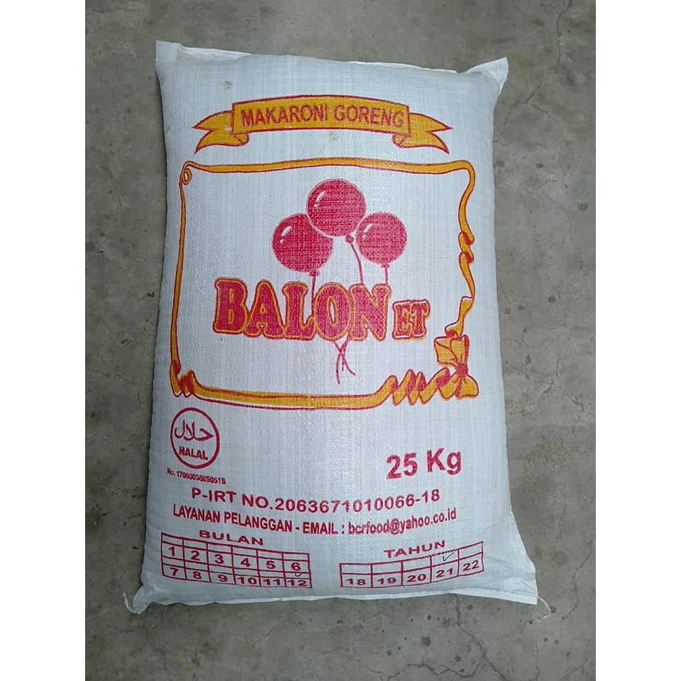 

Makaroni mentah merek Balonet OKM