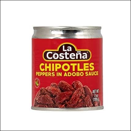 

CHIPOTLE PEPPERS LA COSTENA IN ADOBO SAUCE 340 GRAM KALENG CABE PEDAS