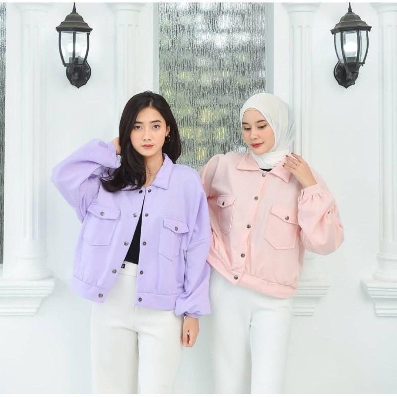 SIDNEY BUTTON / JAKET OLIN BUTTON CROP| OLIN BUTTON POCKET / LONG SLEEVE JAKET