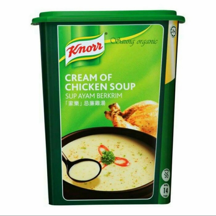 

PRODUK TERBAIK - KNORR KNOR CREAM OF CHICKEN SOUP SUP AYAM BERKRIM 1KG