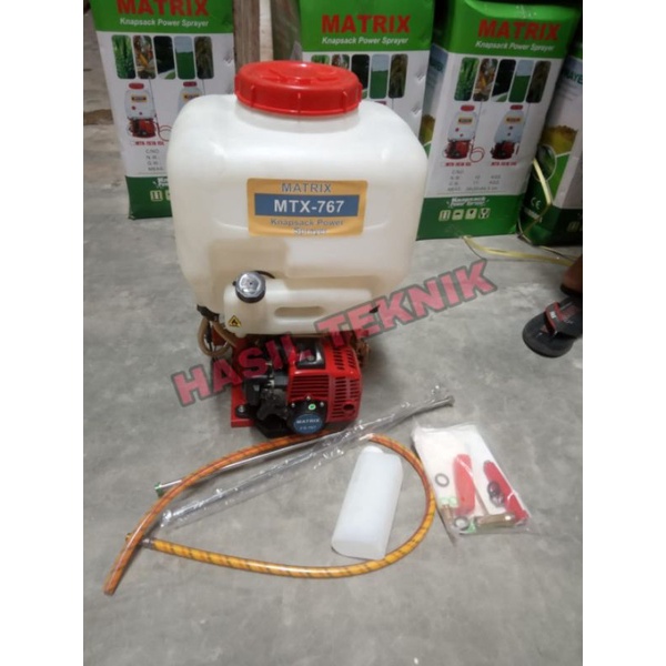 Knapsack Power Sprayer 20 Liter Disel Bensin 2 Tak Matrix MTX 767