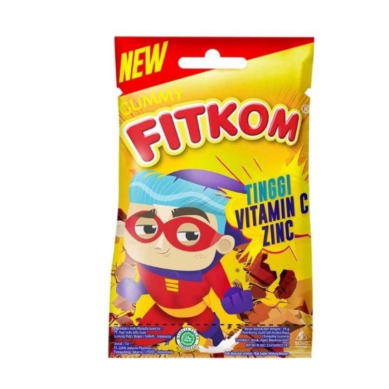 FITKOM Gummy Multivitamin Anak Vitamin C &amp; Zinc 24 g