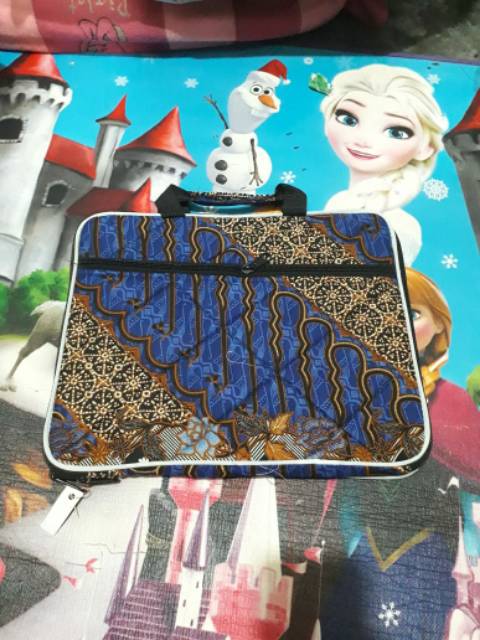 TAS LAPTOP 12 INCHI BAHAN BATIK - TAS NOTEBOOK NETBOOK - SOUVENIR MURAH KHAS JOGJA