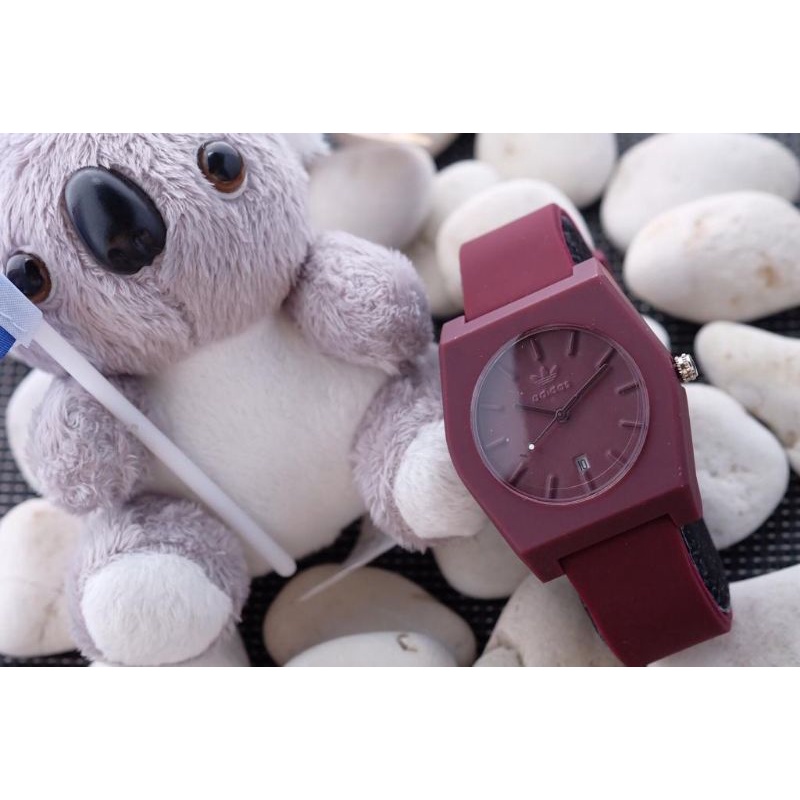 ✔️(COD) JAM TANGAN WANITA ADIDAS RUBBER SEGI TGL AKTF UKURAN 3.5CM IIFASHION WANITA