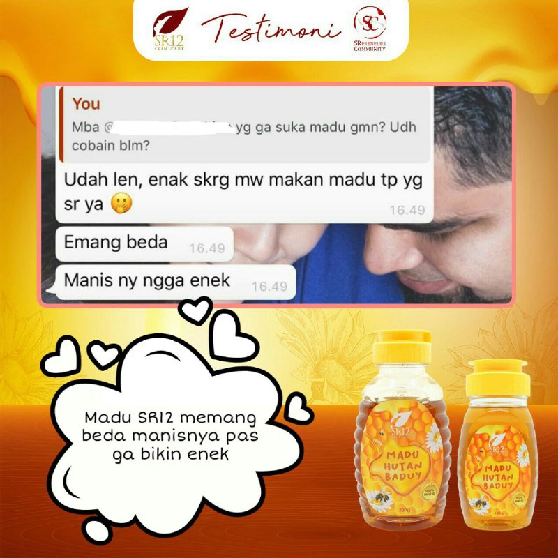 SR12 HERBAL SKINCARE MADU HUTAN BADUY BPOM MADU LIAR BADUY / MENINGKATKAN IMUNITAS &amp; DAYA TAHAN TUBUH