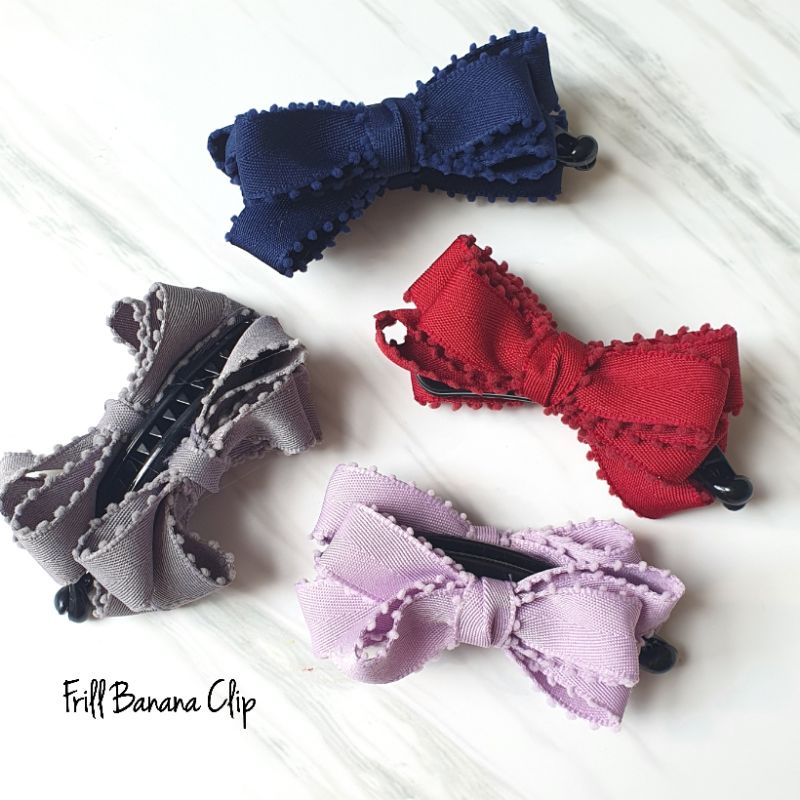 banana clip frill (jepit pisang) | Shopee Indonesia