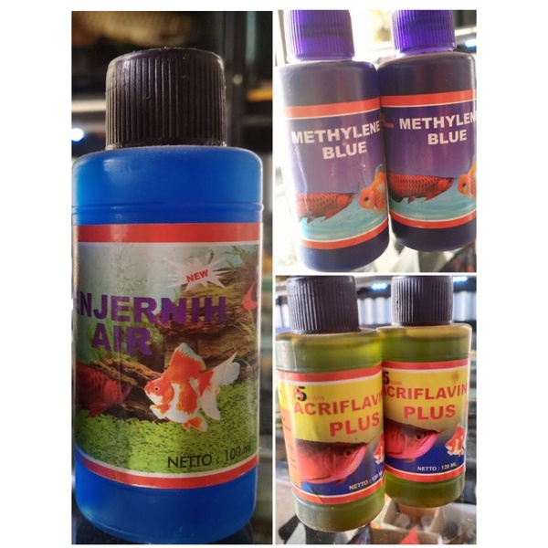 Acriflavin Plus, Methylene Blue, Penjernih Air