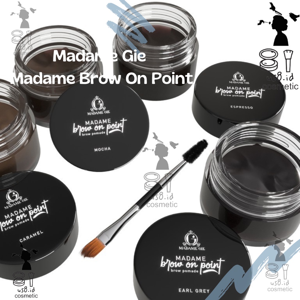 Madame Gie Madame Brow On Point – Make Up Eyebrow Pomade Cream Pensil Alis Waterproof || Madam Gie