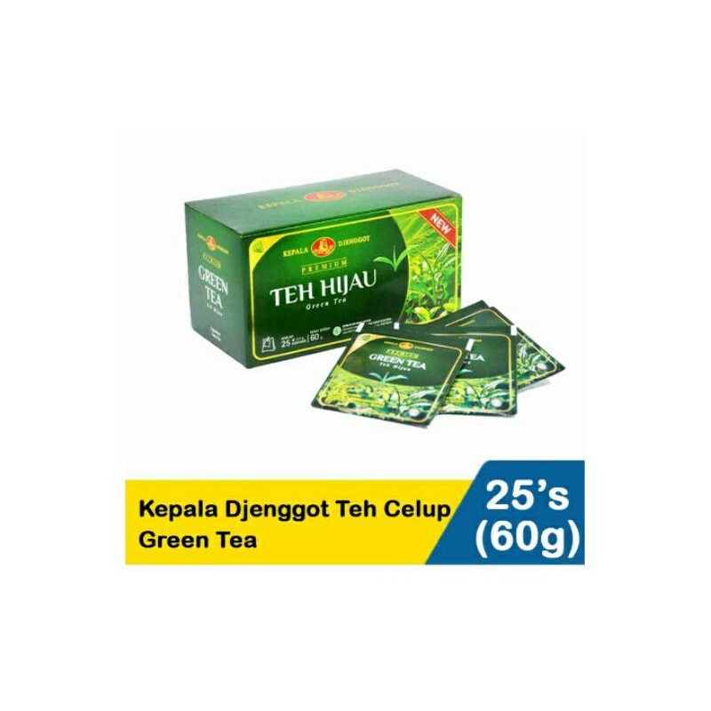 Kepala Djenggot Teh Celup 25'S Green Tea60G