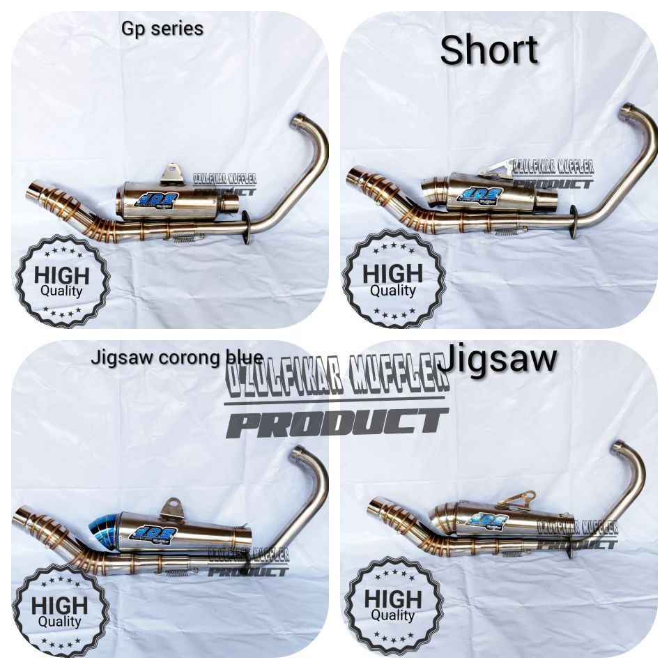 knalpot DOS muffler racing stainless cb glpro megapro tiger vixion satria fu dll