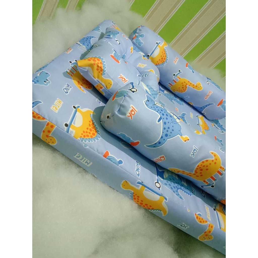 kasur bayi murah cod motif dino blue