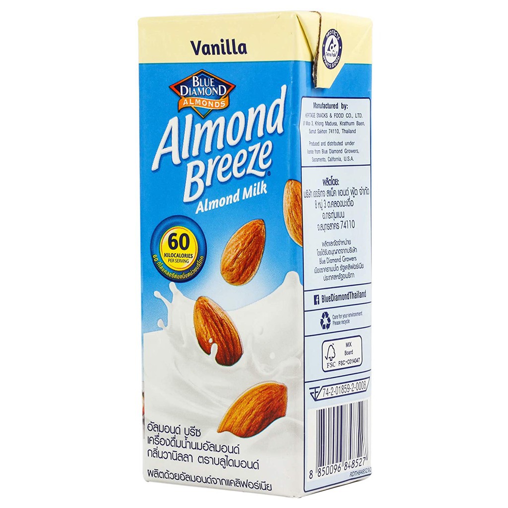 Jual Susu Kacang Almond Milk Kemasan Almond Breeze Blue Diamond 946ml ...