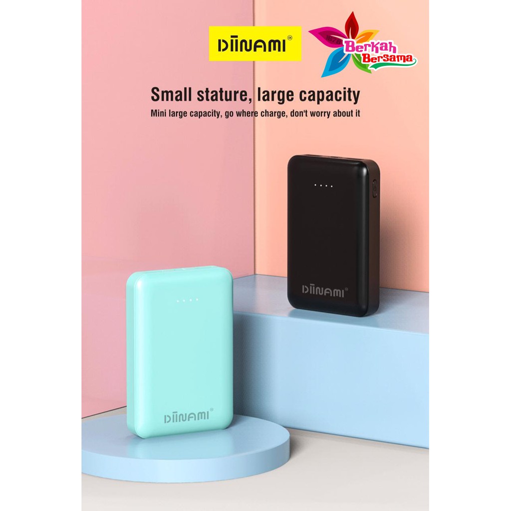 BM084 Powerbank diinami DI-Y20 real 8000mah led dual usb quick charge Fast Charging BB1476