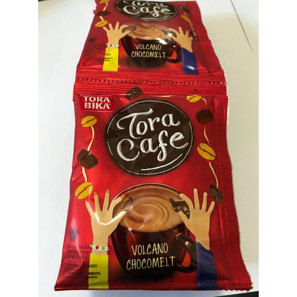 

Tora Cafe Volcano Chocomelt 1 Renceng / 10 Sachet / Tocacafe Coklat