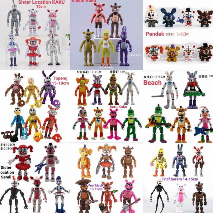 1pcs figure fnaf freddy five nights nightmare game bonnie Sendi chica