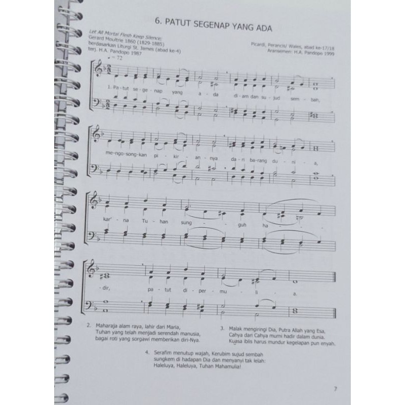 Buku Nyanyian Gereja - Nkb Harmoni (Nyanyikanlah Kidung Baru Edisi Harmoni)