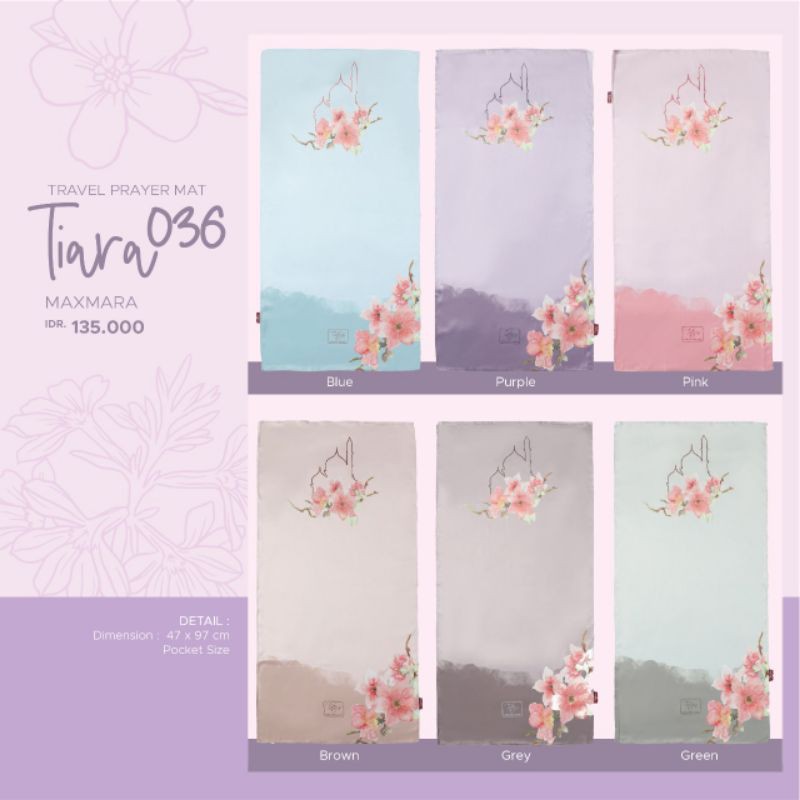 Tatuis Sajadah Travel (Travel Prayer Mat) Tiara 036