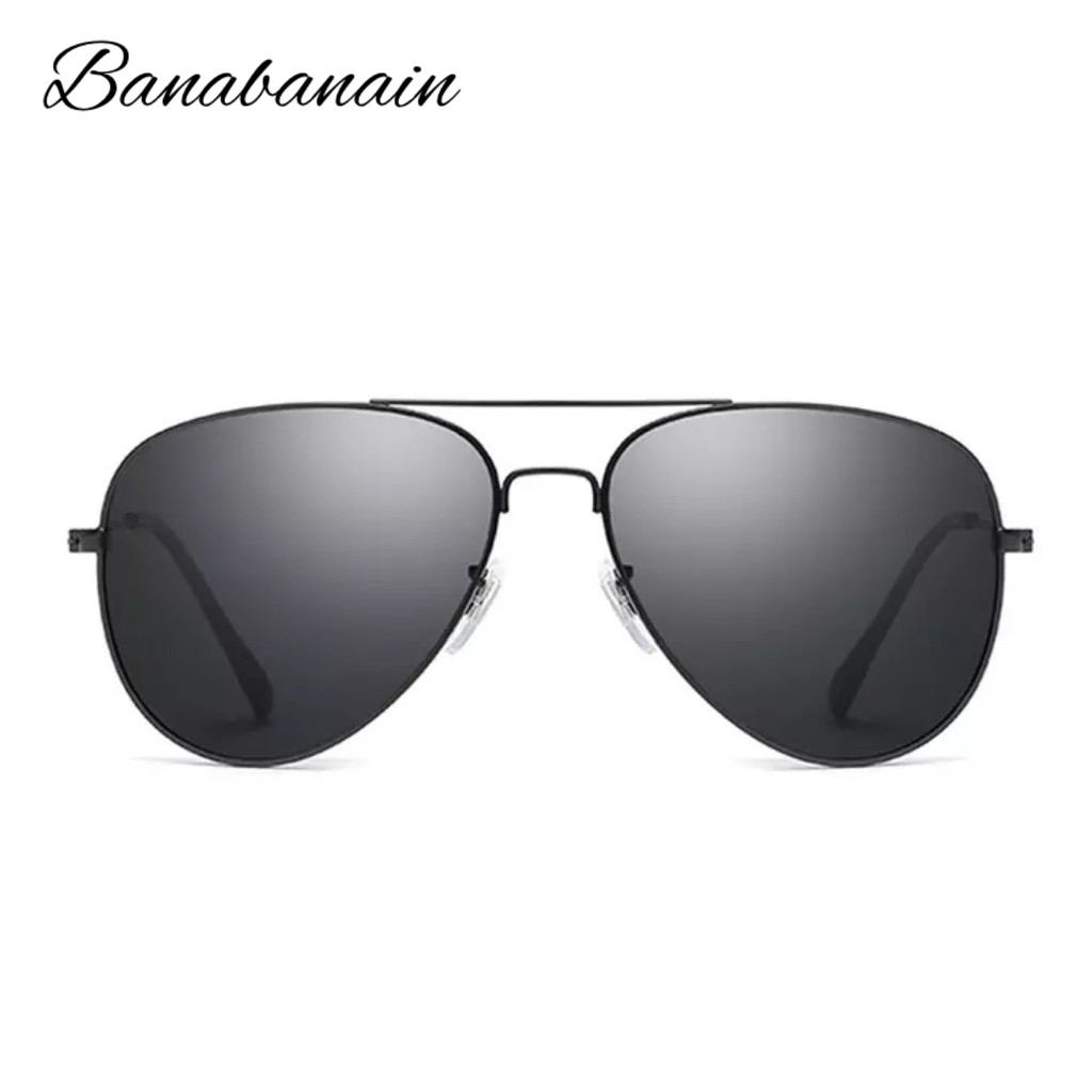 kacamata Pria Retro Police Sunglasses Pantai Hitam KKPRO-1
