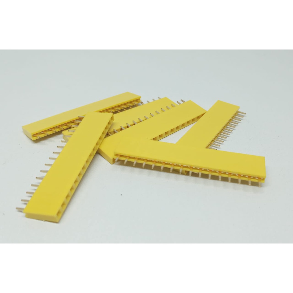 Pin Header Female Color 1x16 Pin Single Row 2.54mm Kuning 16p