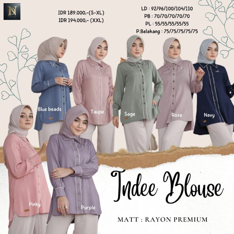 INDEE BLOUSE by NADHEERA LUXURY
