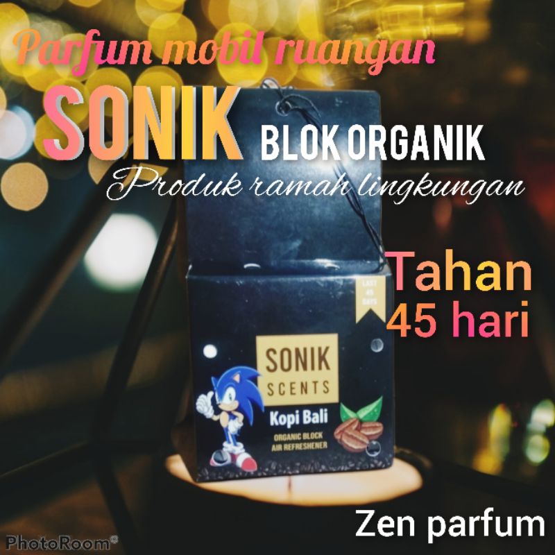 Parfum Sonik Mobil Gantung Blok Organik tahan 45 hari