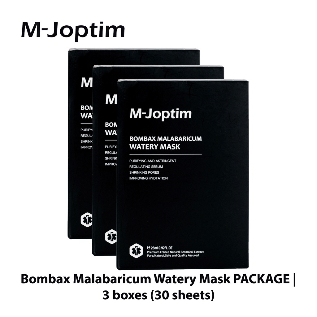 M-Joptim Package Bombax Malabaricum Watery Mask - 3 Box (30 Sheets)