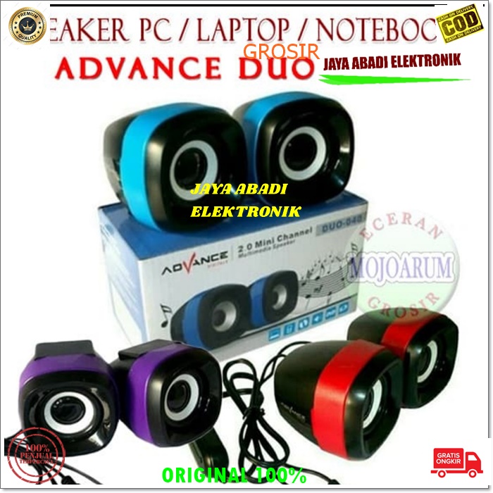 J329  ADVANCE SEPASANG SPEAKER KOMPUTER MINI USB SPK PC PORTABLE SUPER POWER MUSIK AUDIO PENGERAS SUARA SOUND SISTEM JERNIH DAN NGEBASS HIFI MULTIMEDIA 3D SOUND JACK 3.5MM STEREO LANGSUNG COLOK PAKAI USB HEMAT LISTRIK BISA UNTUK SEGALA JENIS LAPTOP