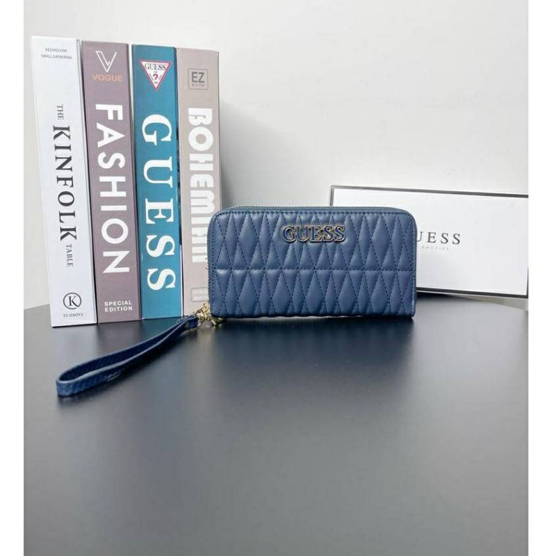 DOMPET GUESS BRINKLEY SLG LARGE ZIP AROUND 100% ORIGINAL COUNTER